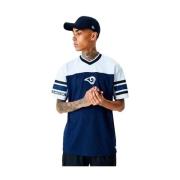 New Era Marino Rams Jacquard Mesh Tee Blue, Herr