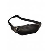 Rick Owens Minimalistisk Small Geo Bumbag i Svart Black, Herr