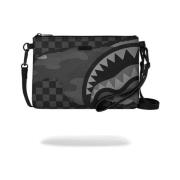 Sprayground Svart Camo Tear Crossover Clutch Black, Dam