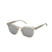 Zadig & Voltaire Grå Acetat Solglasögon med Spegelglas Gray, Unisex