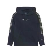 Champion Junior Double Tape Band Hoodie Blue, Herr