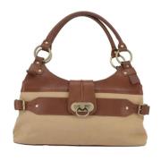 Burberry Vintage Pre-owned Canvas handvskor Brown, Dam