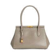 Dolce & Gabbana Marlene Tote Bag i Dove Grey Gray, Dam