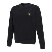 Belstaff Svart Bomulls Sweatshirt med Logomärke Black, Herr