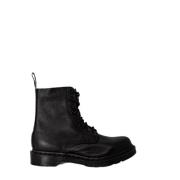 Dr. Martens Svarta Läder Ankelboots för Kvinnor Black, Dam