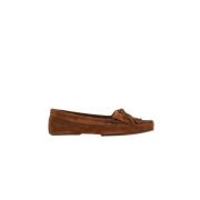 Paris Texas Brun Mocka Loafers med Fransar Brown, Dam