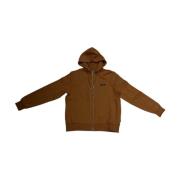 Sun68 Bomull Dragkedja Hoodie Brown, Herr