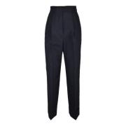 Thom Browne Elegant Ullblandningsbyxor Black, Dam