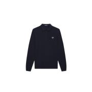 Fred Perry Långärmad polotröja Blue, Herr