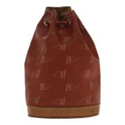 Louis Vuitton Vintage Pre-owned Laeder axelremsvskor Red, Dam