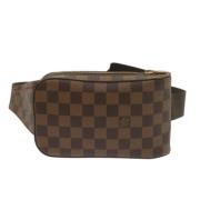 Louis Vuitton Vintage Pre-owned Canvas axelremsvskor Brown, Dam