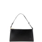 Louis Vuitton Vintage Pre-owned Laeder kuvertvskor Black, Dam