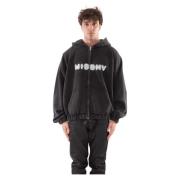 Misbhv Svart Zip Hoodie Black, Herr