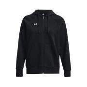 Under Armour Rival Fleece FZ Hoodie Black, Dam