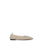 Tory Burch Beige Ballettflats med Strass-detaljer Beige, Dam