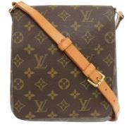 Louis Vuitton Vintage Pre-owned Canvas axelremsvskor Brown, Dam