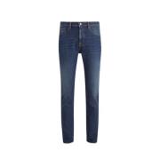 Belstaff Regelbundna Tvättade Denim Jeans Blue, Herr