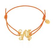 Palm Angels Justerbart armband med logotypformad applikation Orange, D...