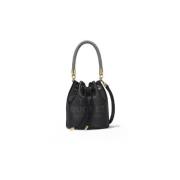 Marc Jacobs Svart Läder Bucket Bag Black, Dam