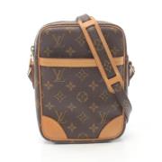 Louis Vuitton Vintage Pre-owned Canvas axelremsvskor Brown, Dam