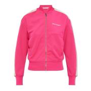 Palm Angels Sweatshirt med broderad logotyp Pink, Dam