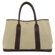 Hermès Vintage Pre-owned Canvas handvskor Brown, Dam