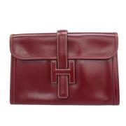 Hermès Vintage Pre-owned Laeder kuvertvskor Red, Unisex