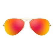 Ray-Ban Aviator Flash Polarized Sunglasses Orange, Herr