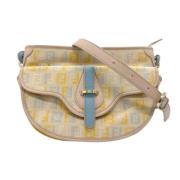 Fendi Vintage Pre-owned Canvas axelremsvskor Multicolor, Dam