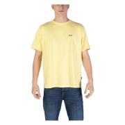 Hugo Boss Gul Tryckt Bomull T-shirt Yellow, Herr