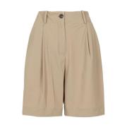 RRD Bruna Höga Shorts med Fickor Brown, Dam