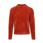 RRD Chenille Stretch Raglan Sweater Orange, Herr