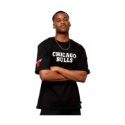 New Era Svart Bulls Wordmark T-shirt Black, Herr