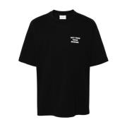 Drole de Monsieur Svart Bomull Logo T-shirt Black, Herr