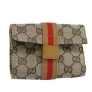 Gucci Vintage Pre-owned Canvas kuvertvskor Beige, Dam