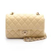 Chanel Vintage Pre-owned Laeder chanel-vskor Yellow, Dam