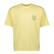 Drole de Monsieur Gul Vignes Slogan T-shirt Vår-Sommar 2025 Yellow, He...