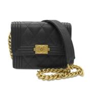 Chanel Vintage Pre-owned Laeder axelremsvskor Black, Dam