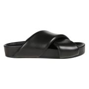 Jil Sander Beqväma Sandaler för Vardagsbruk Black, Herr