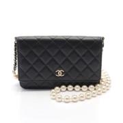 Chanel Vintage Pre-owned Laeder chanel-vskor Black, Dam