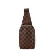 Louis Vuitton Vintage Pre-owned Canvas crossbodyvskor Brown, Dam