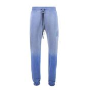 Amiri Blå MA Bar Logo Sweatpants Blue, Herr