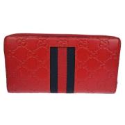 Gucci Vintage Pre-owned Laeder plnbcker Red, Dam