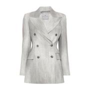 Ermanno Scervino Ljusgrå/Beige Damkläder Ytterkläder Aw24 Gray, Dam