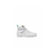 Superga Vita tyg dam sneakers höst/vinter White, Dam