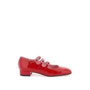 Carel Lackläder Mary Jane Pumps Red, Dam