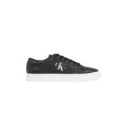 Calvin Klein Svarta Sneakers med Vit Sula Black, Herr