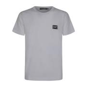 Dolce & Gabbana Logo-plaque T-shirt Vit Bomull Italien White, Herr