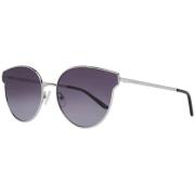 Guess Silver Cat Eye Solglasögon Gradient Linser Gray, Dam