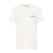 Golden Goose Nero Aw24 T-Shirt Cotton Logo White, Dam